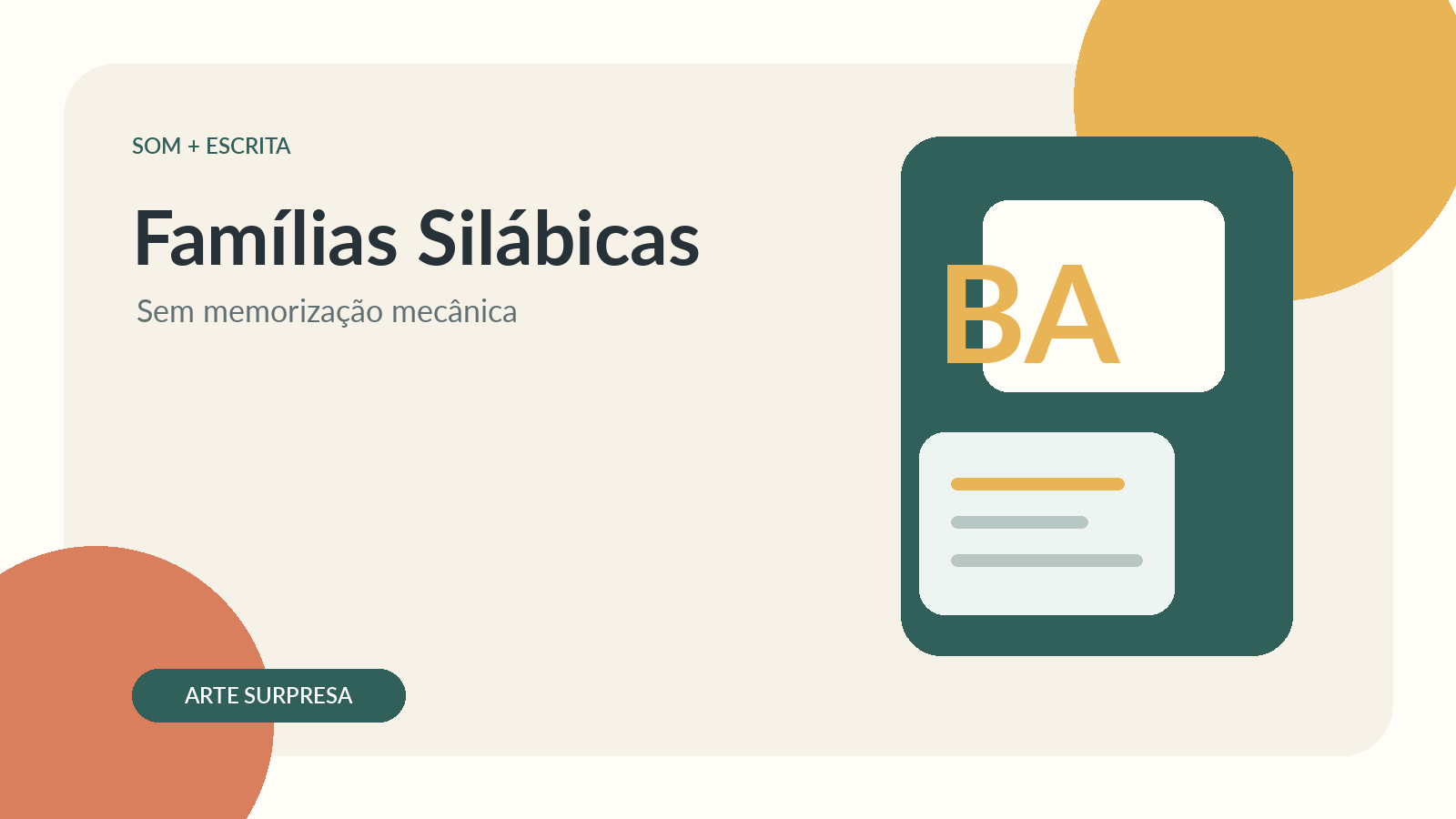 Criança comparando sílabas e formando palavras com cartões coloridos