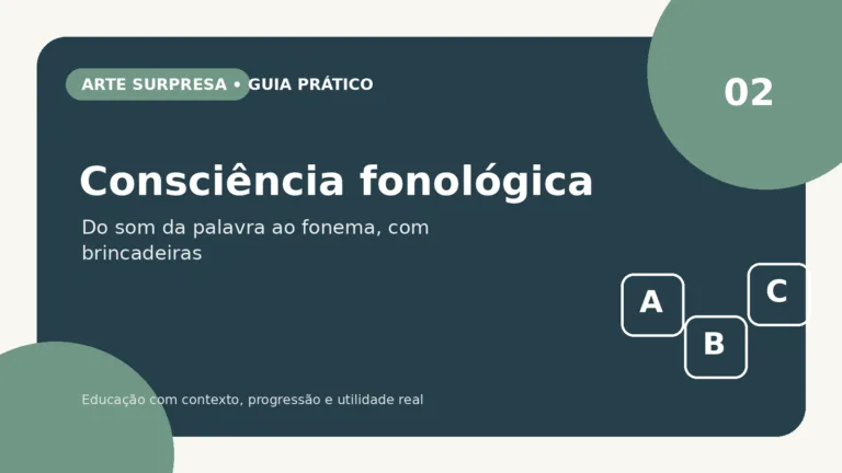 Fotografia editorial realista de crianças brasileiras em roda com professora brincando com cartões de imagens e palmas para perceber rimas e sílabas, ambiente de educação infantil ou 1º ano, expressão de curiosidade, materiais simples, luz natural, composição horizontal 16:9, sem texto na imagem.