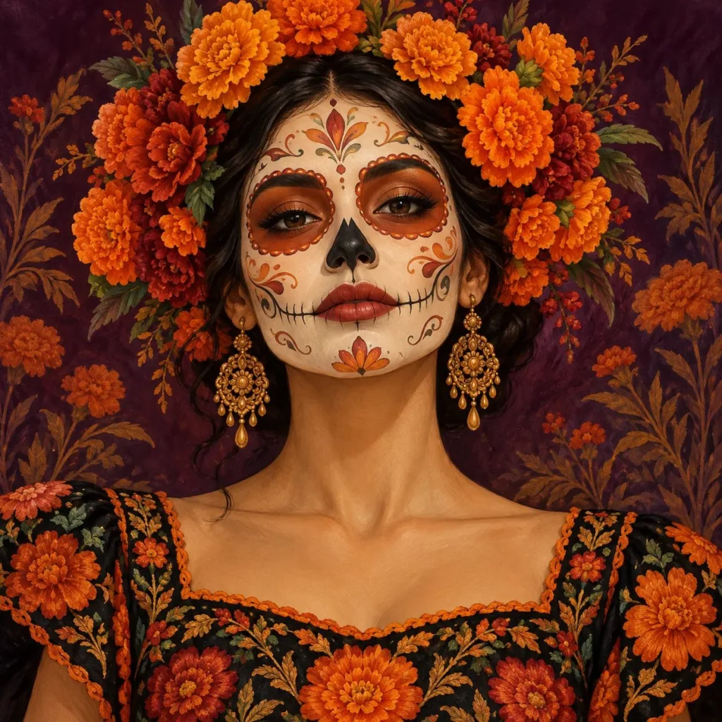 Ilustracion de Catrina, estilo 1