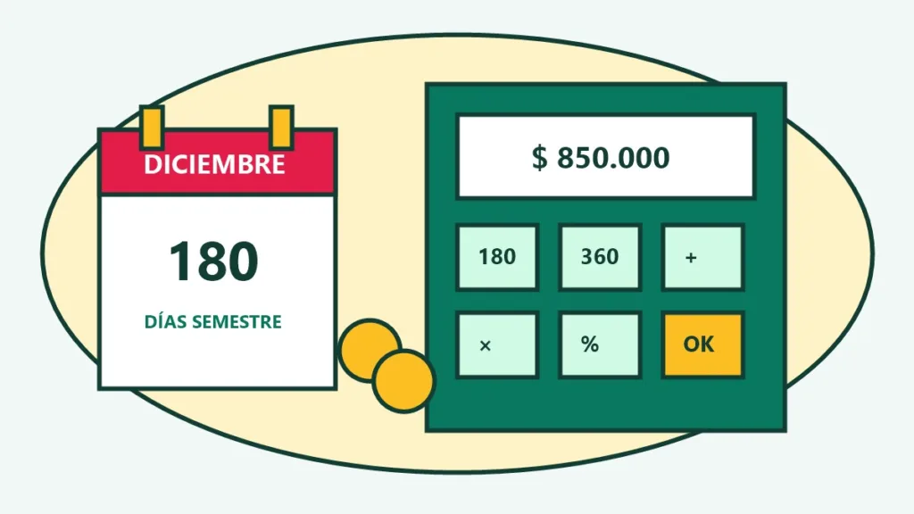 cómo se calcula la prima de diciembre calculadora y calendario en dibujo